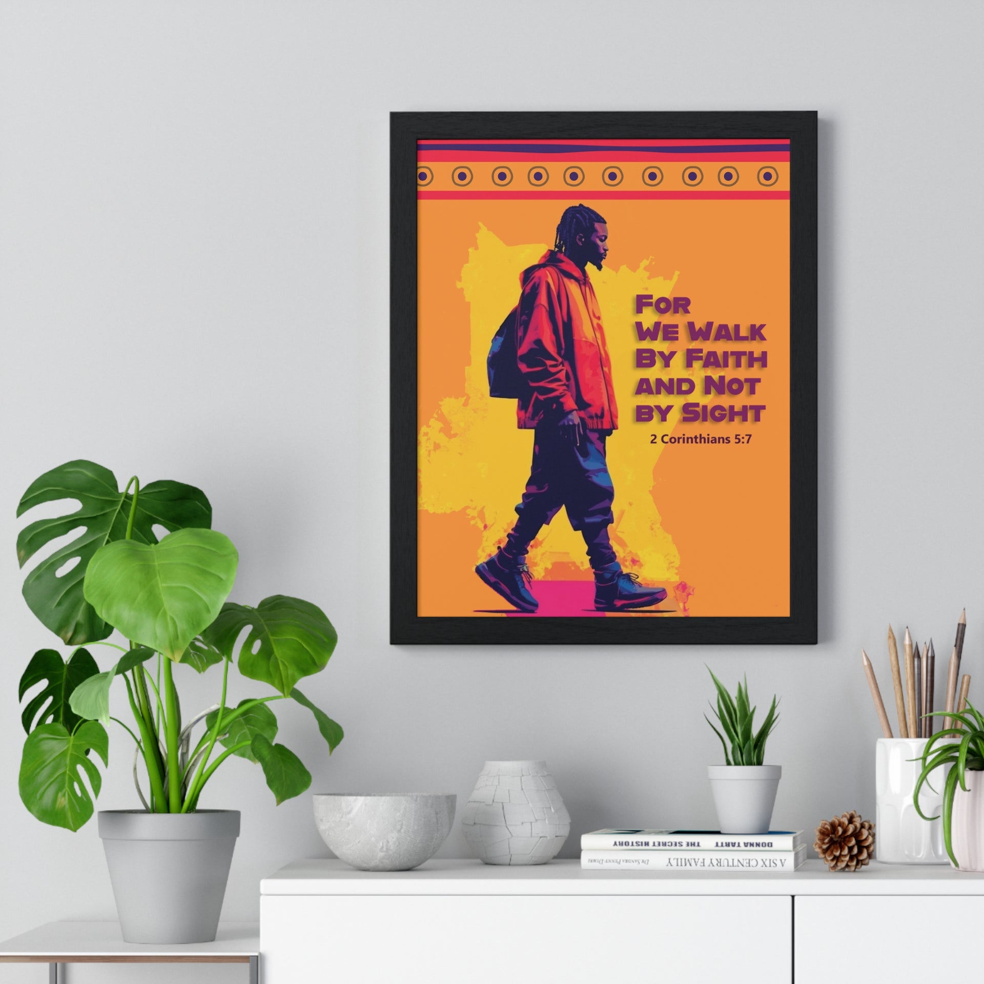 "We Walk By Faith" - Faith-Based Wall Art