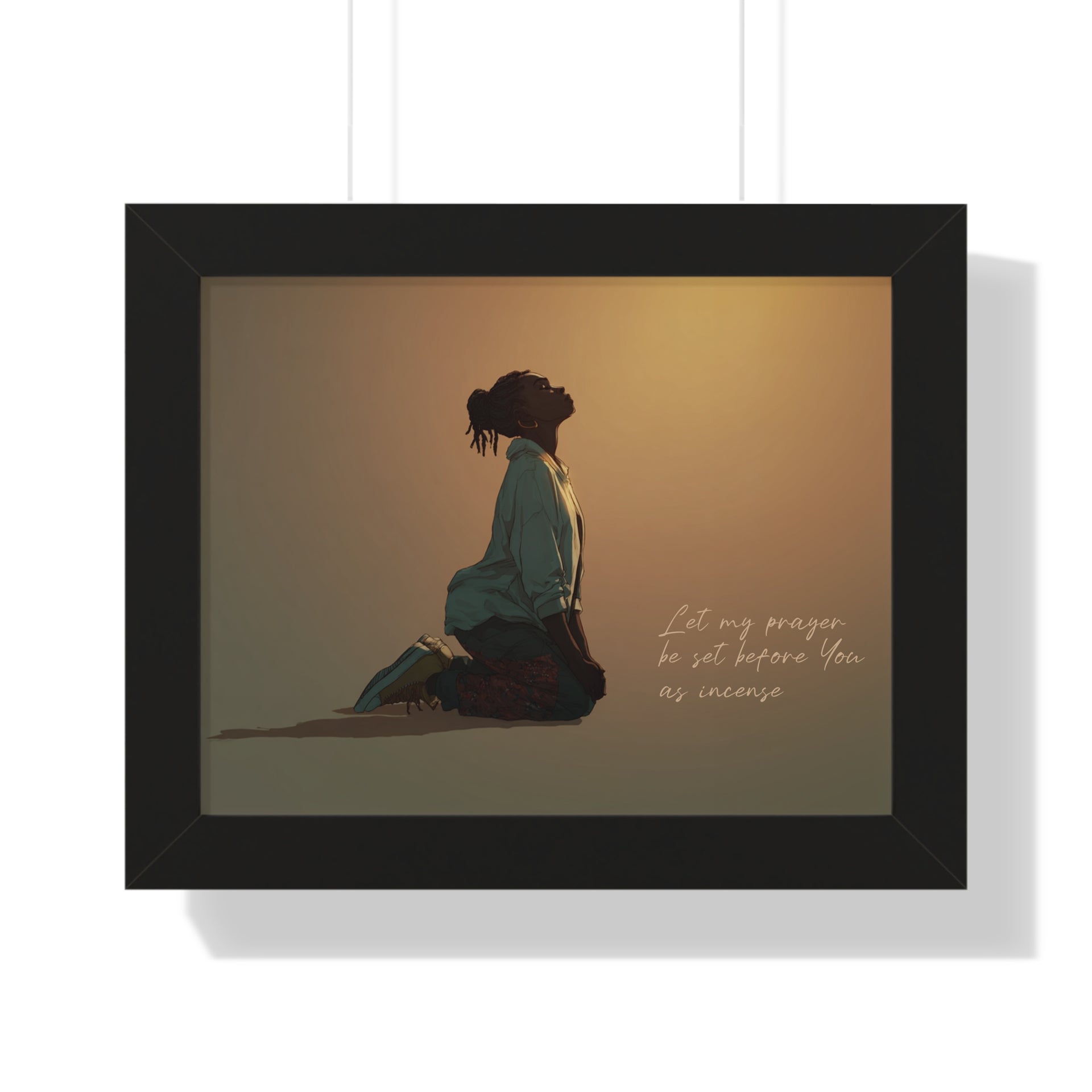 In His Presence - Framed Horizontal Poster