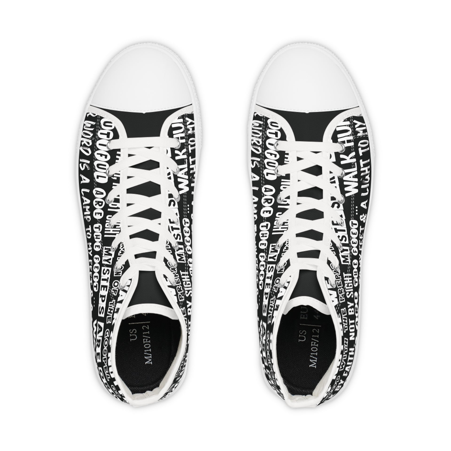 "Walk by Faith" -  Men's High Top Sneakers