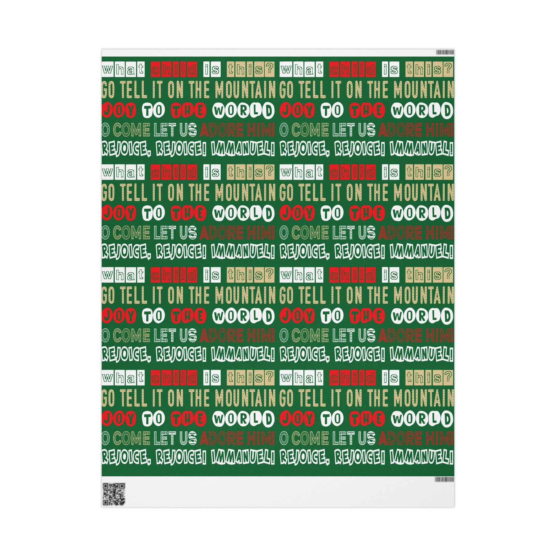 Team Jesus 365 -  Christmas Wrapping Paper (Holly Green)