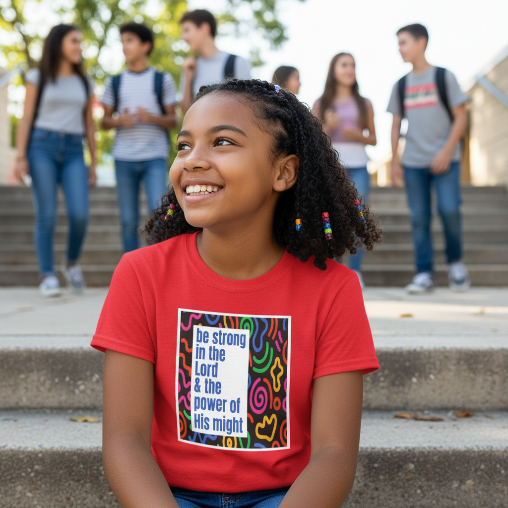 Ephesians 6:10 - Kids Heavy Cotton™ Tee