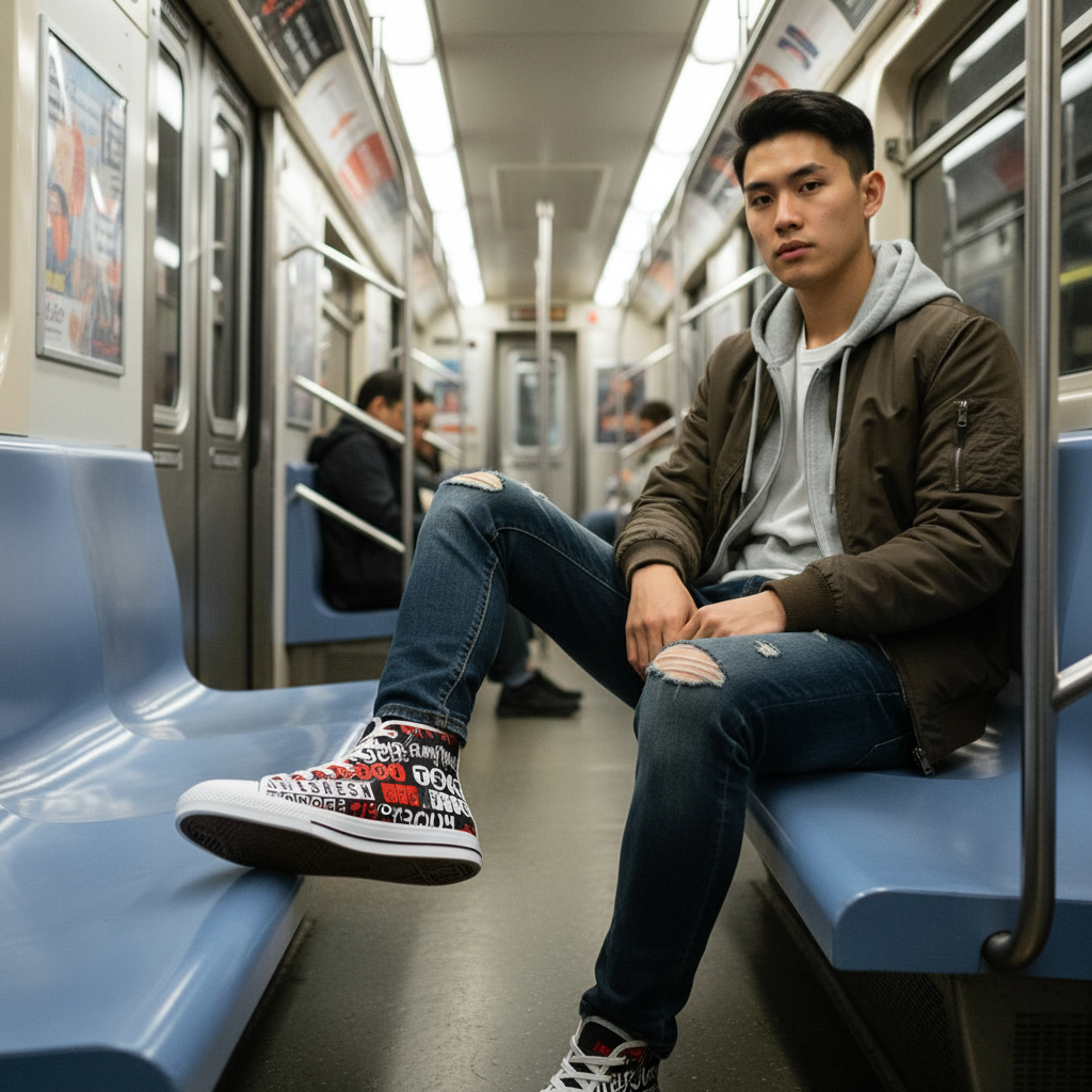 "I Love Jesus" - Men's High Top Sneakers