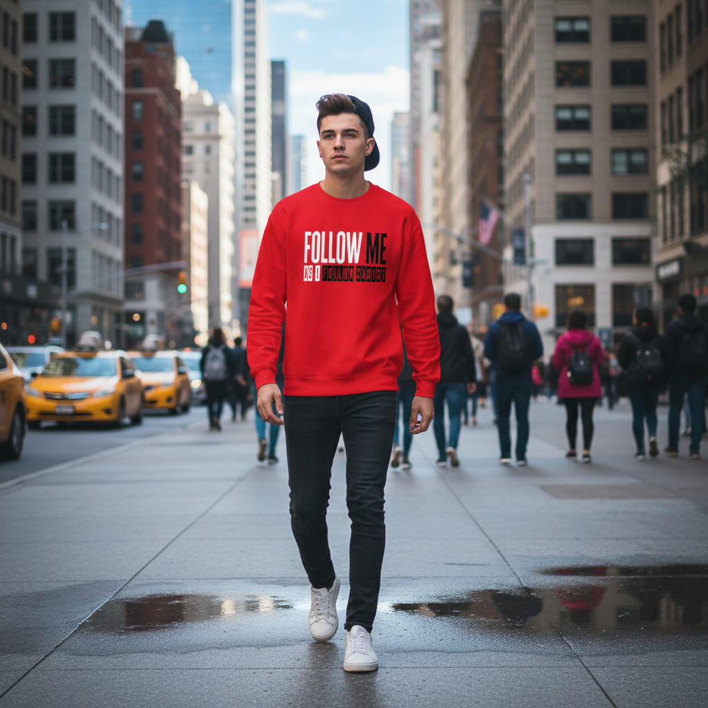 "Follow Me as I Follow Christ" - Unisex Sweatshirt