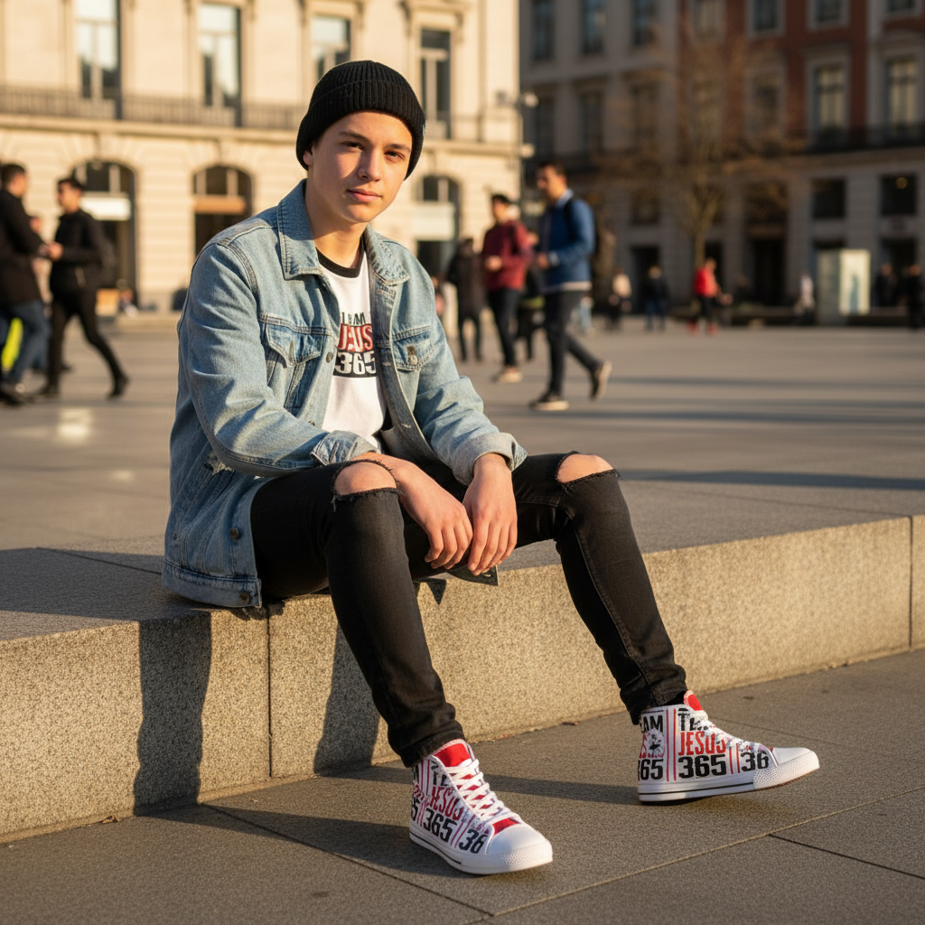 Team Jesus 365  (Branded) - Men's High Top Sneakers