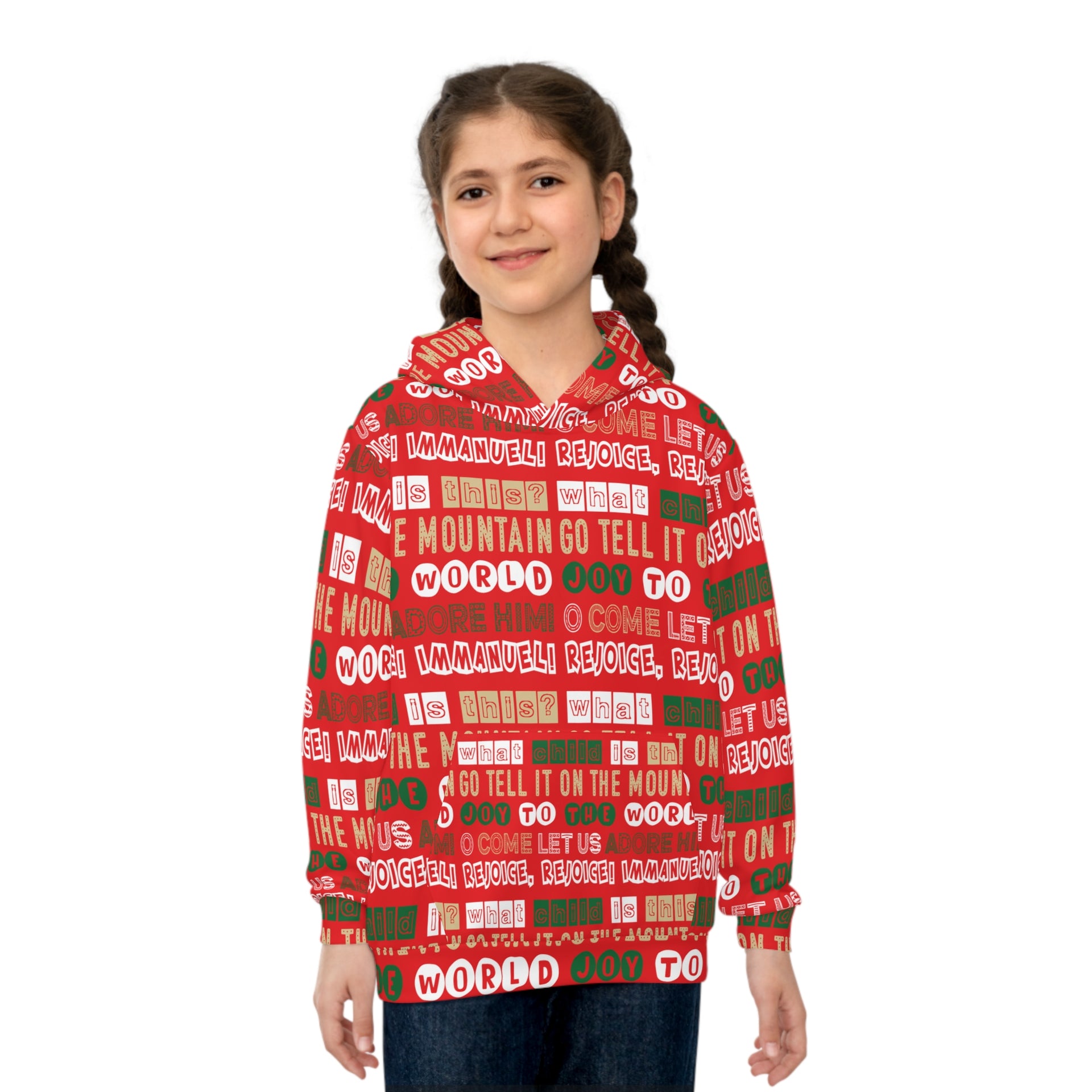 Team Jesus 365 - Christmas Children's Hoodie (Jolly Red)