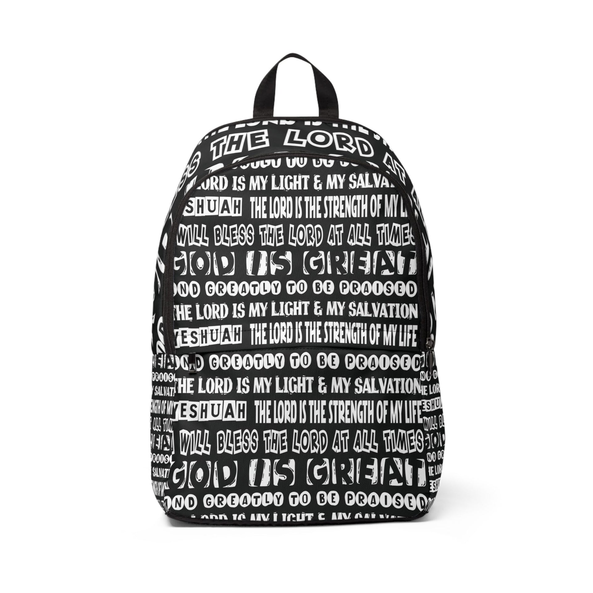 "Praise the Lord - All Day, Everyday" -  Unisex Fabric Backpack