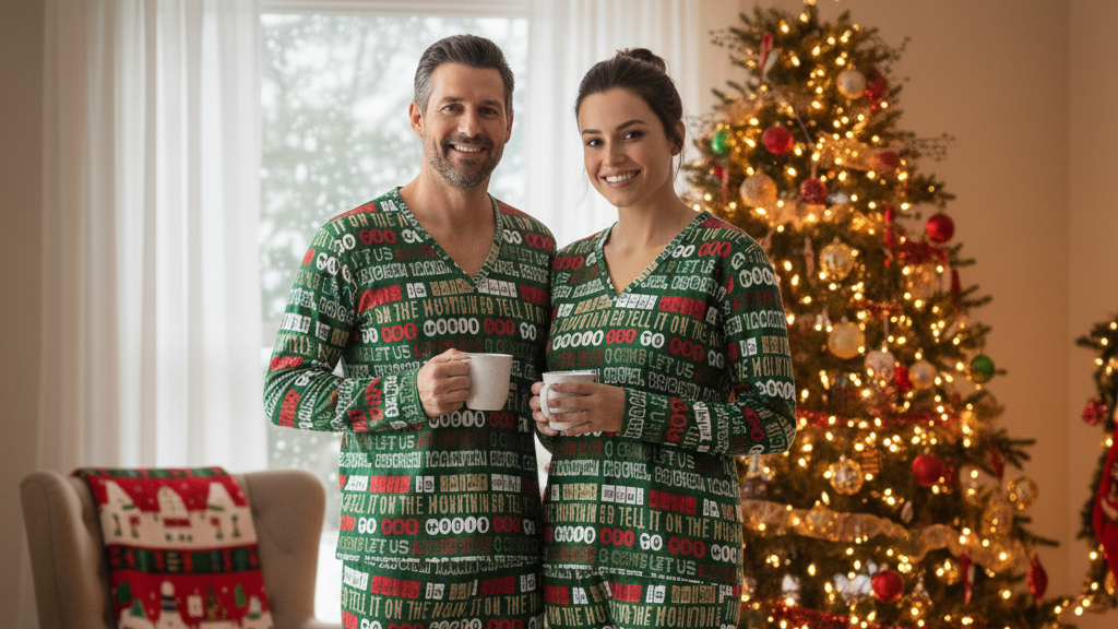 Team Jesus 365 - Christmas Long Sleeve Shirt for Men - (Holly Green)