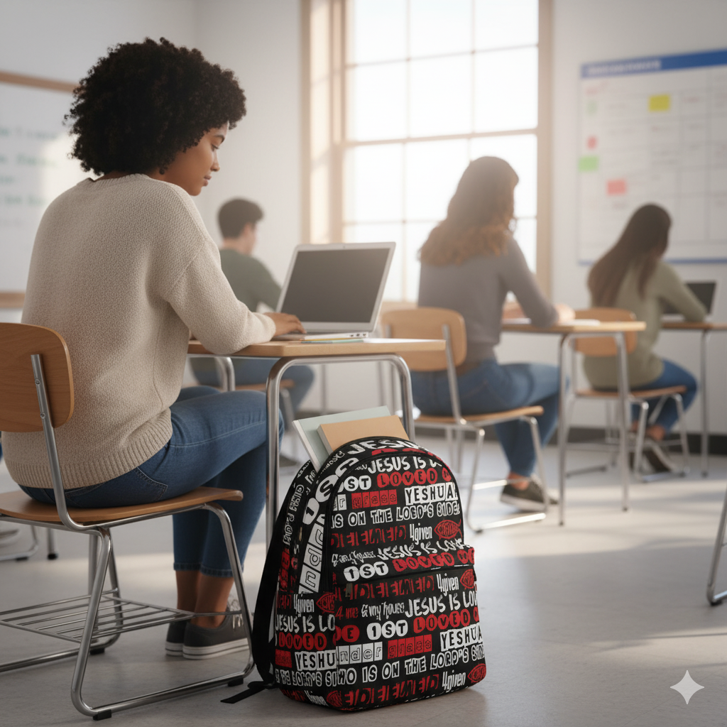 "I Love Jesus" -  Unisex Fabric Backpack