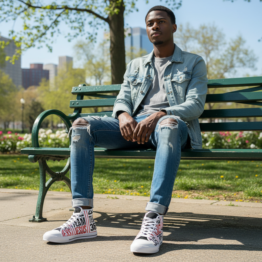 Team Jesus 365  (Branded) - Men's High Top Sneakers