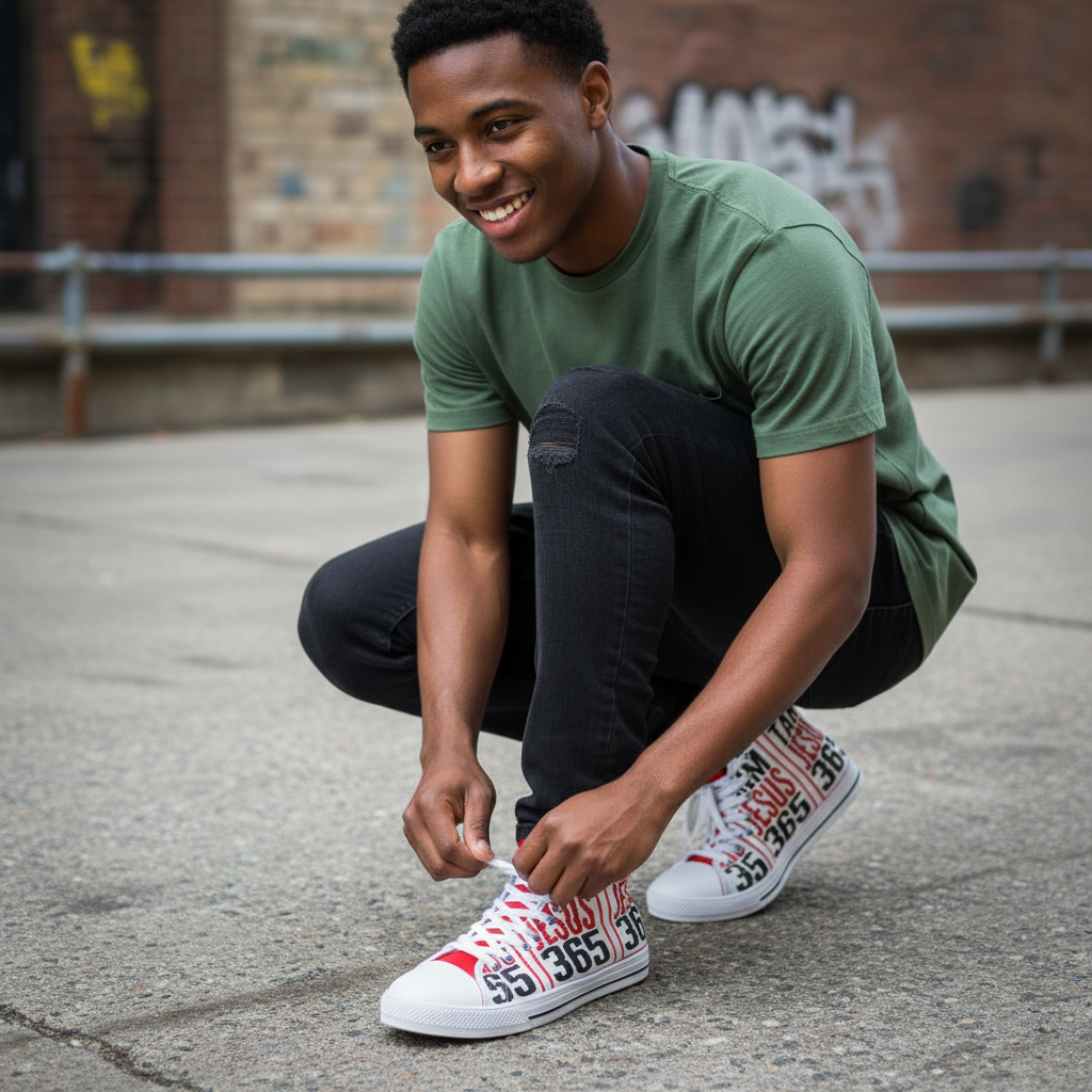 Team Jesus 365  (Branded) - Men's High Top Sneakers