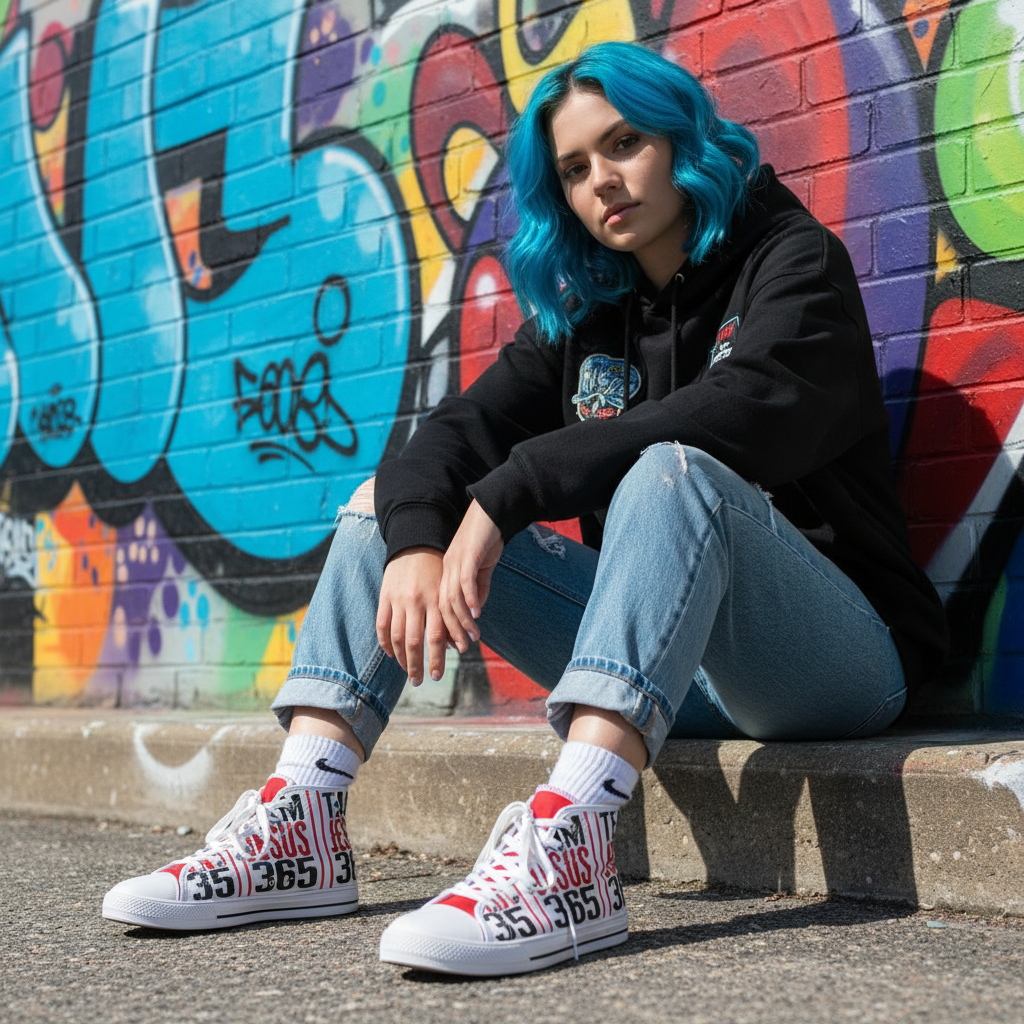 Team Jesus 365 (Branded) - Women's High Top Sneakers