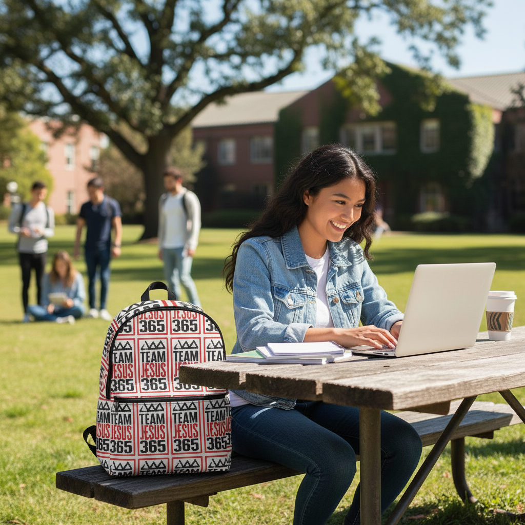 Team Jesus 365 (Branded) - Unisex Fabric Backpack